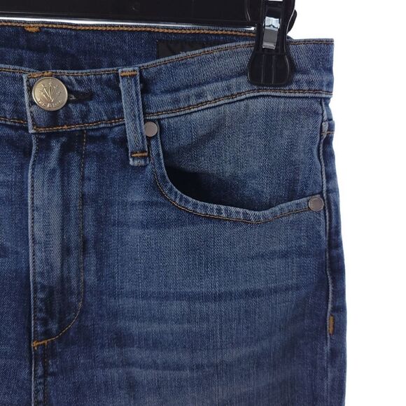 Rag and Bone Ankle Cigarette Womens Size 28 Blue Gold Metallic Dip Hem - Picture 5 of 16